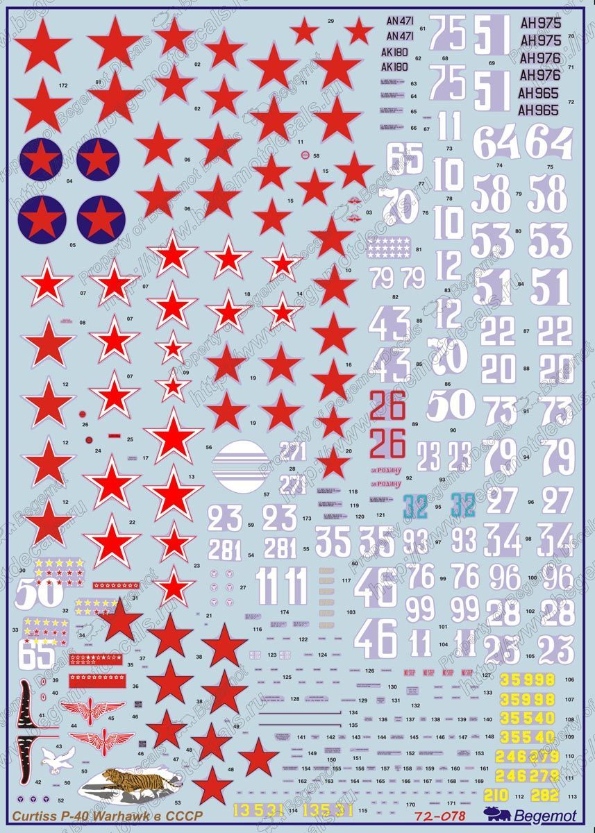 Curtiss P-40 in the USSR (Decal) - imodeller.store