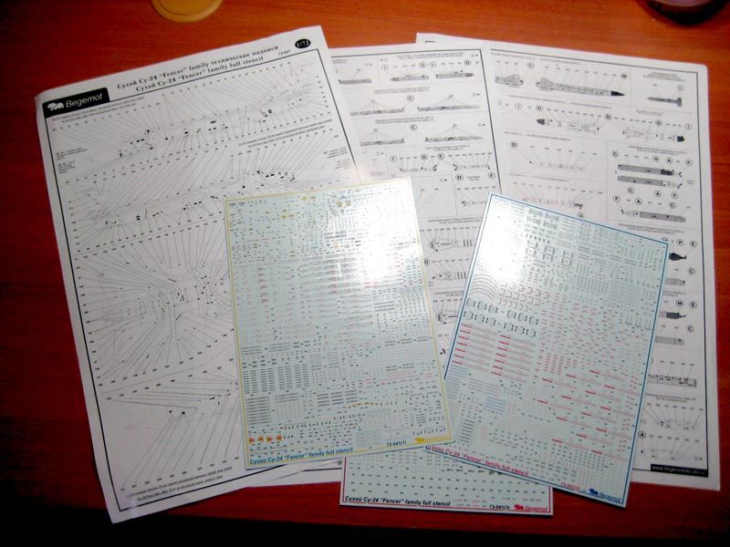 Dry SU-24 Technical inscriptions 1.72 (decal) - imodeller.store