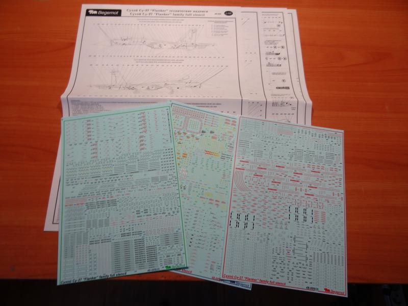 Dry Su-27 Technical inscriptions 1.48 (decal) - imodeller.store