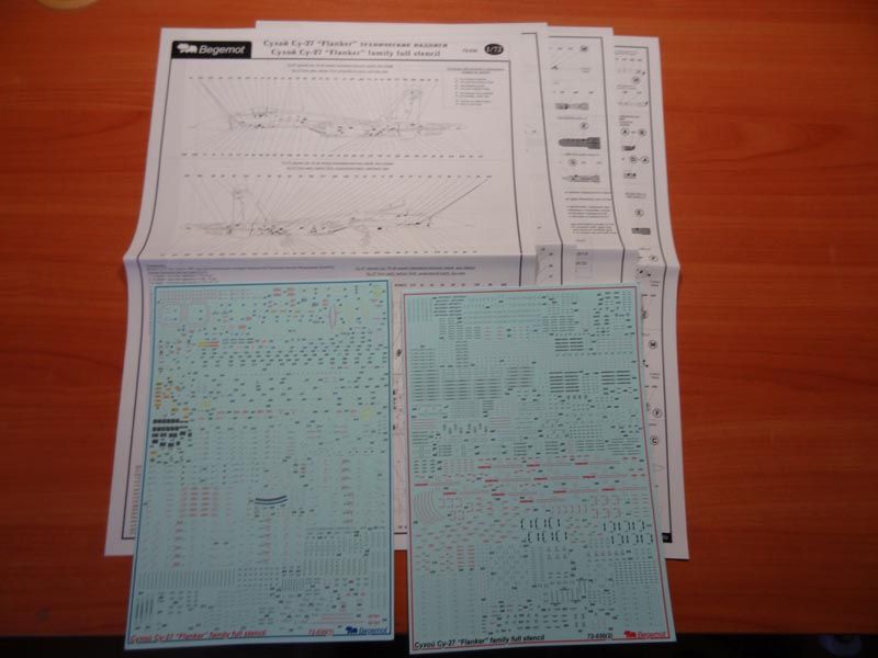 Dry Su-27 Technical inscriptions 1.72 (decal) - imodeller.store
