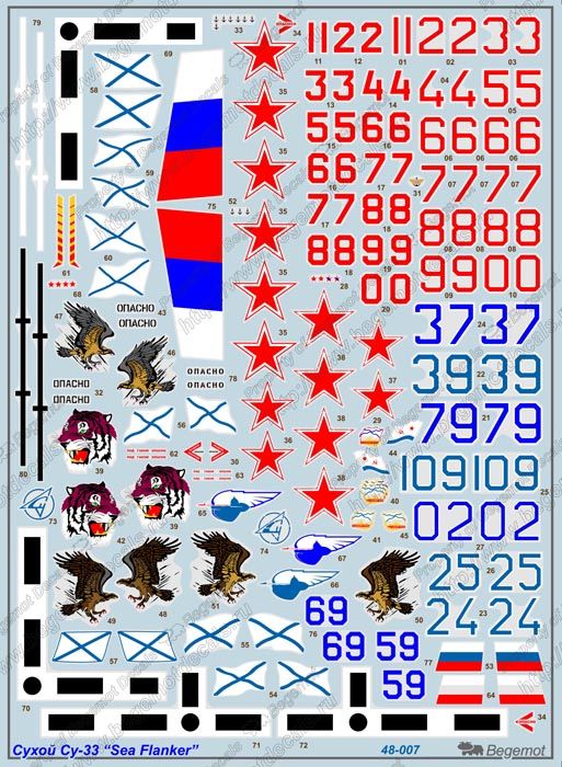 Dry Su-33 1.48 (decal) - imodeller.store