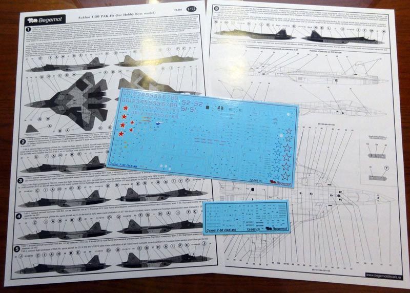 Dry T-50-1 PAK-FA (hobbibos) 1.72 (decal) - imodeller.store