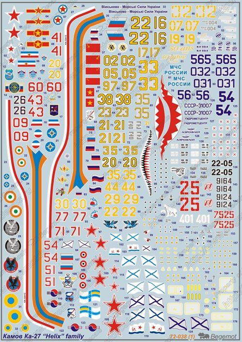 Kamov Ka-27 Family (2) 1.72 (decal) - imodeller.store