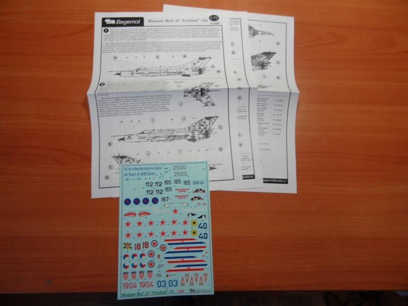 Mikoyan MiG-21 (3) 1.72 (decal) - imodeller.store
