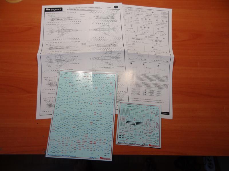 Mikoyan MiG-21 technical inscriptions 1.48 (decal) - imodeller.store
