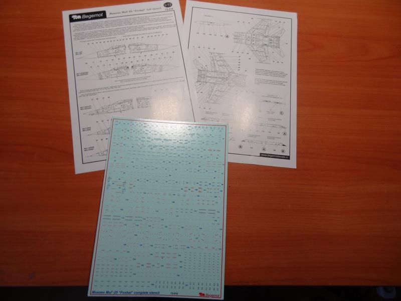 Mikoyan MiG-25 Technical inscriptions 1.72 (decal) - imodeller.store