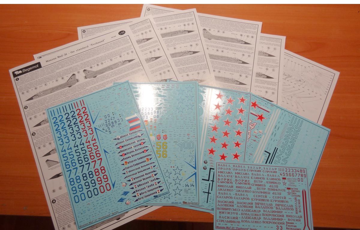 Mikoyan MiG-31 1.48 (Decal) - imodeller.store