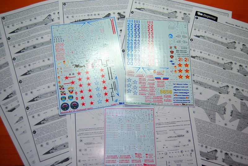 Mikoyan MiG-31 (2) 1.72 (decal) - imodeller.store