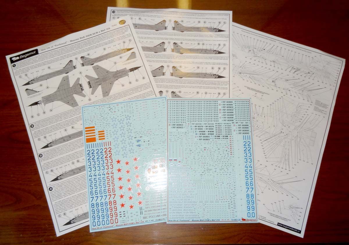 Mikoyan MiG-31BM+K 1.72 (decal) - imodeller.store