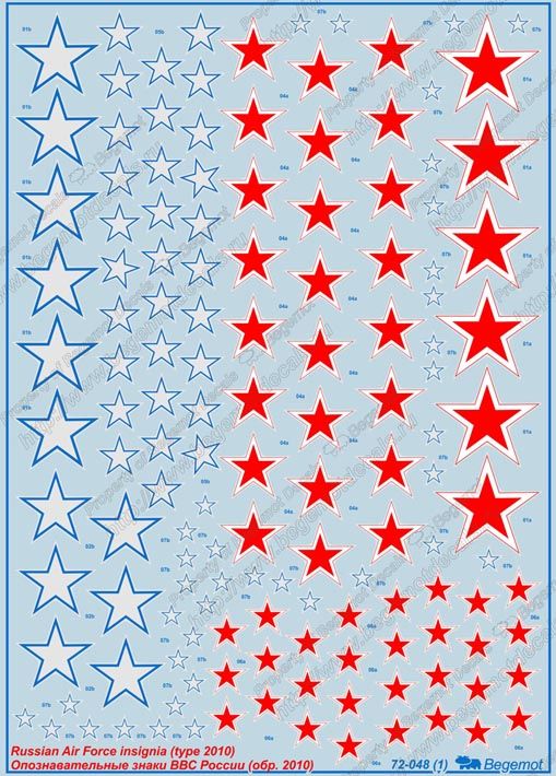 OZA Air Force Rossiyam 2010 1.72 (Decal) - imodeller.store