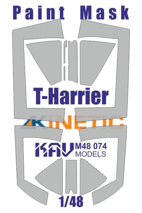 Painting mask for glazing T-Harrier (Kinetic) - imodeller.store