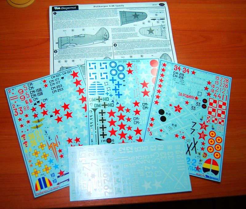 Polikarpov I-16 1.48 (decal) - imodeller.store