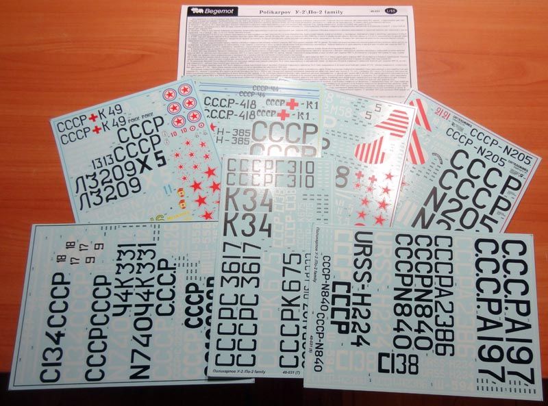 Polikarpov PO 2 1.48 (decal) - imodeller.store