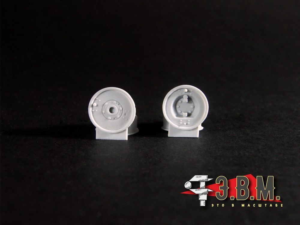 RS35018 Wheels for GAZ-AAA cars and armored vehicles BA-3/BA-6/BA-10 Ave-VV plant "Rubber Boarding" - imodeller.store