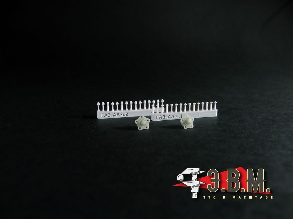 RS35019 Wheels for GAZ-AAA cars and armored vehicles BA-3/BA-6/BA-10 Ave. Red Triangle plant - imodeller.store