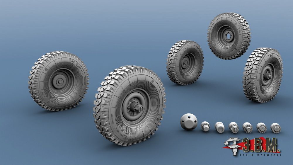 RS35059 Wheels for UAZ cars-model I-192 (pr-va USSR) - imodeller.store