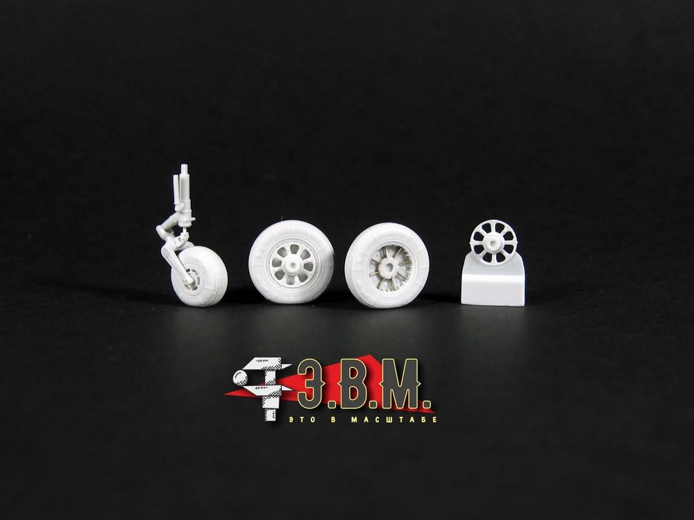 RS48010 Wheels of the MiG-15 chassis (1:48) - imodeller.store