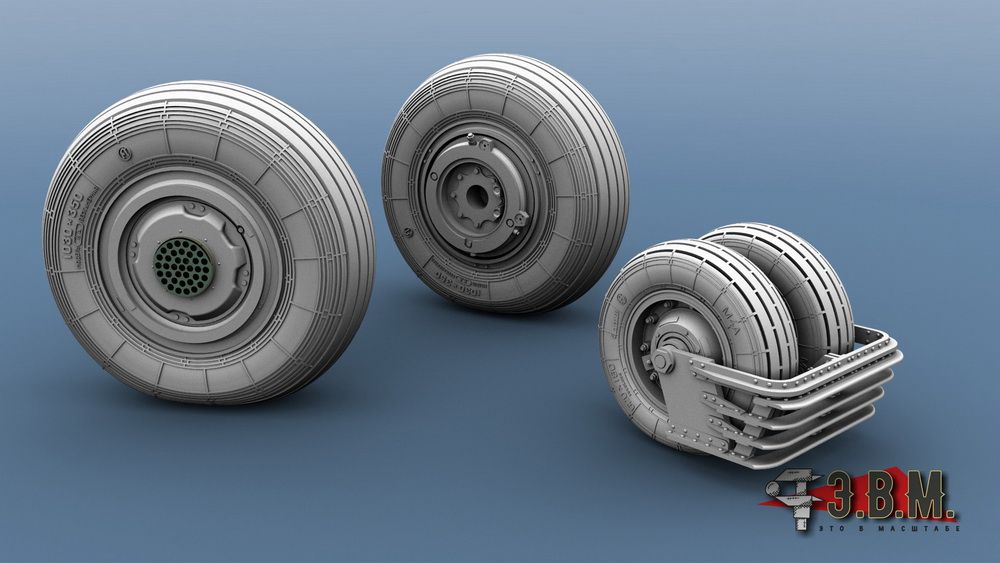 RS48016 Su-35 Channel Wheels 1/48 - imodeller.store