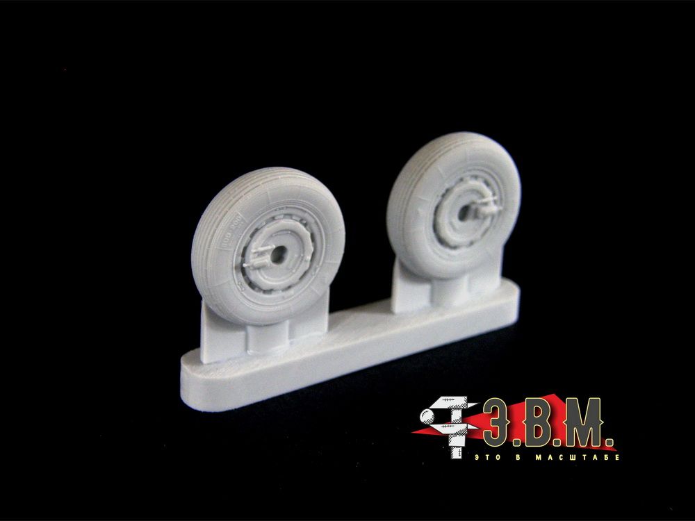 RS48024 Chassis wheels for the MiG-21 aircraft model (early version) - imodeller.store