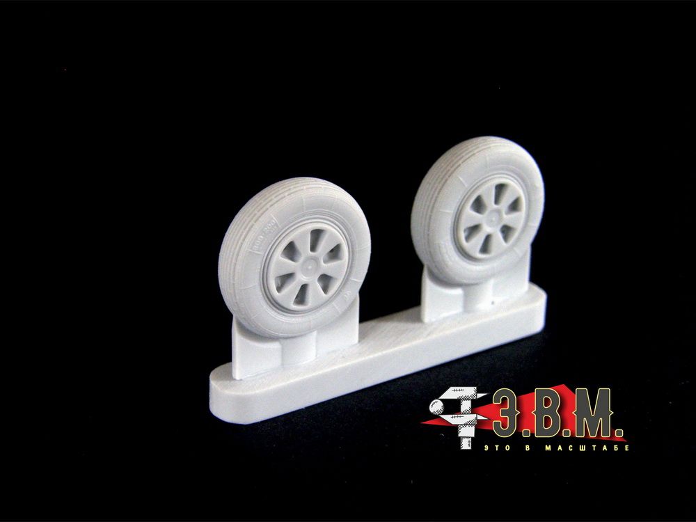 RS48024 Chassis wheels for the MiG-21 aircraft model (early version) - imodeller.store