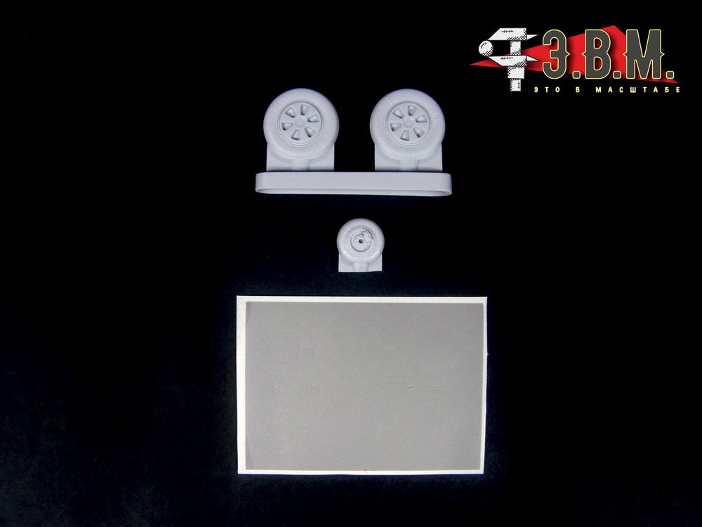 RS48024 Chassis wheels for the MiG-21 aircraft model (early version) - imodeller.store