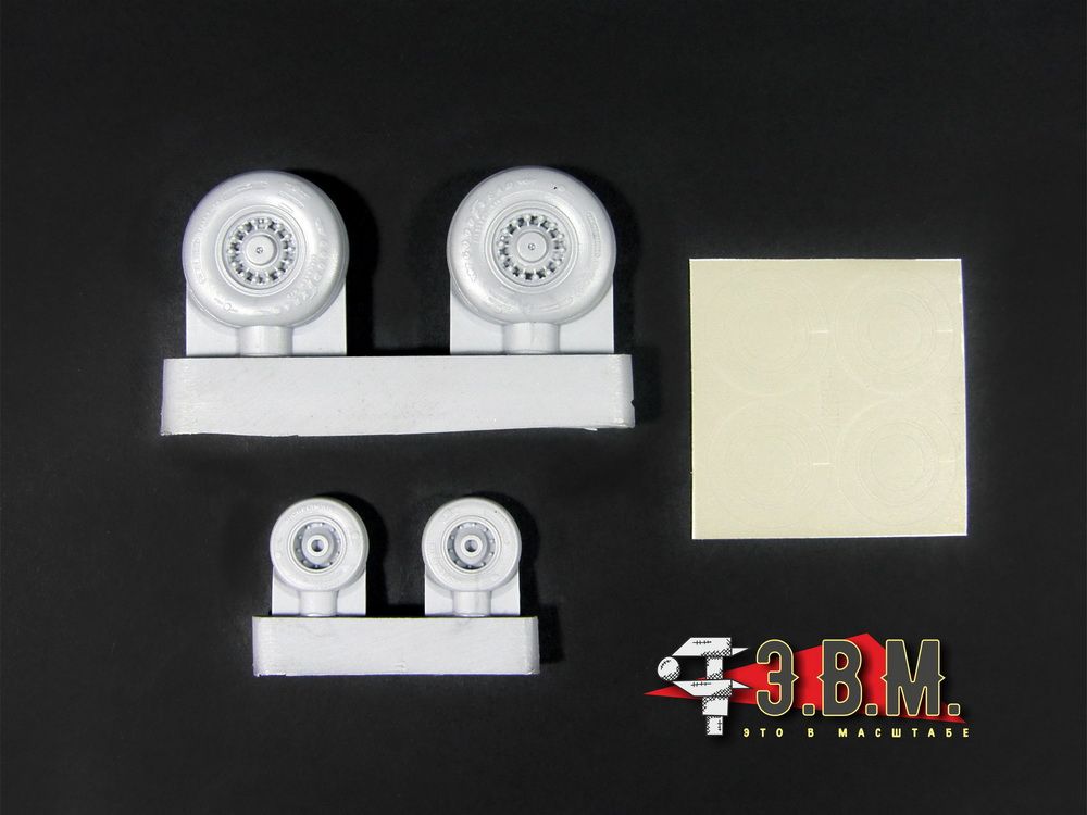 RS48026 Chassis wheels for the F-14A aircraft model (1:48) - imodeller.store
