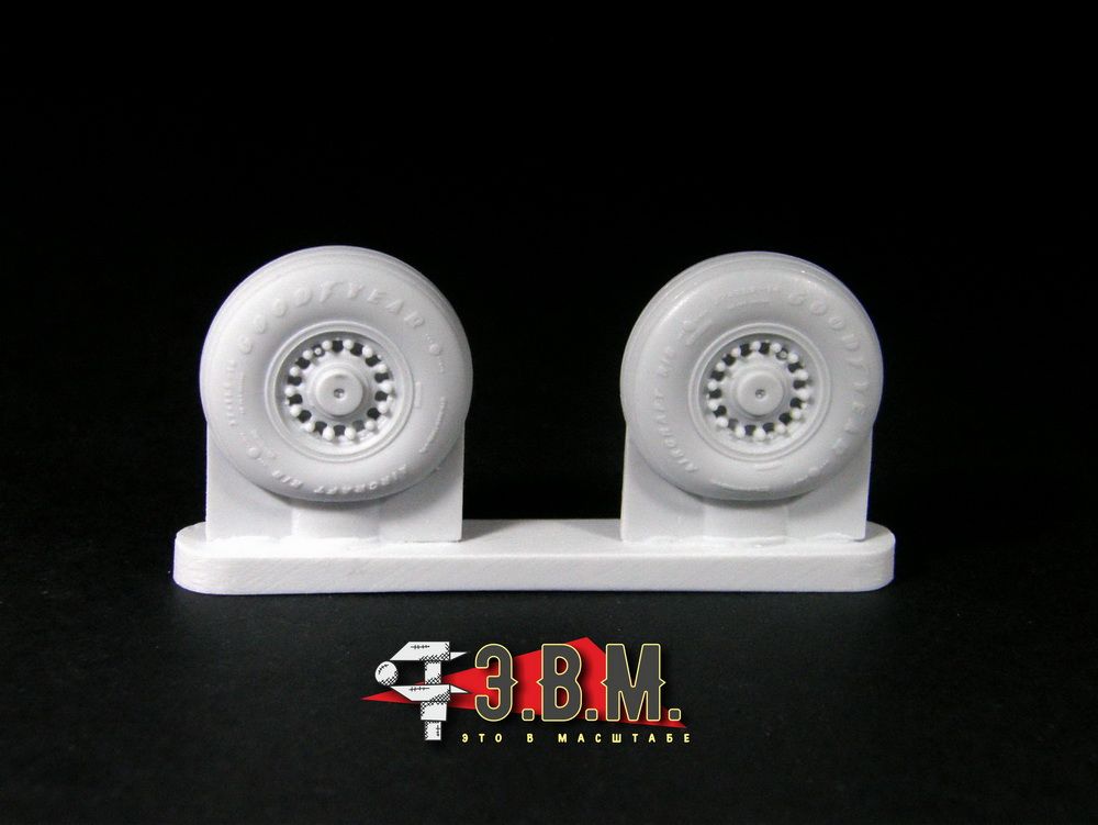 RS48027 Chassis wheels for the F-14D aircraft model (1:48) - imodeller.store