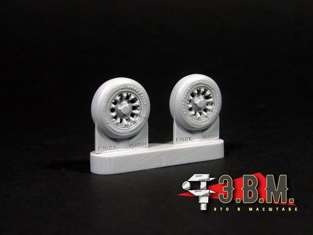 RS48034 Chassis wheels for a model of the F-16C/D Block 30 aircraft (1:48) - imodeller.store