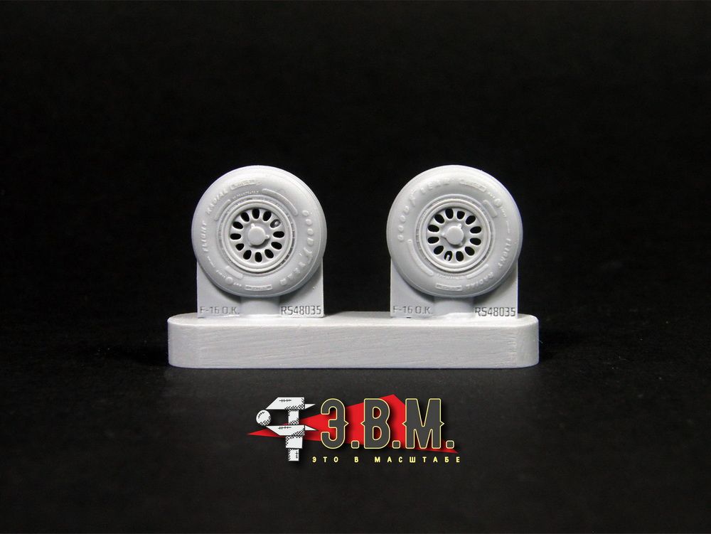 RS48035 Chassis wheels for a model of the F-16C/D/E/F BLOCK 40/50/60/SUFA (1:48) - imodeller.store