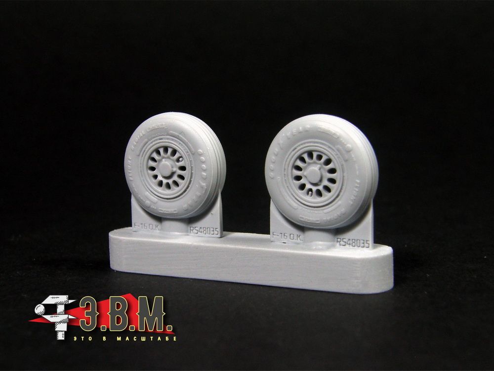 RS48035 Chassis wheels for a model of the F-16C/D/E/F BLOCK 40/50/60/SUFA (1:48) - imodeller.store