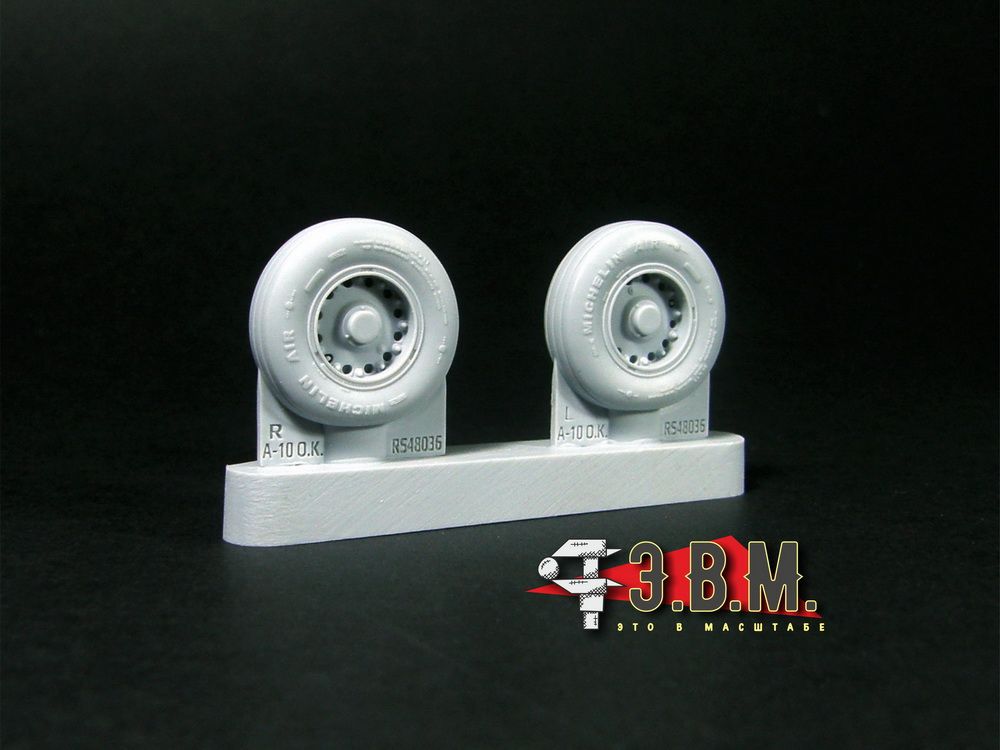 RS48036 Chassis wheels for the A-10 Thunderbolt II aircraft model (1:48) - imodeller.store