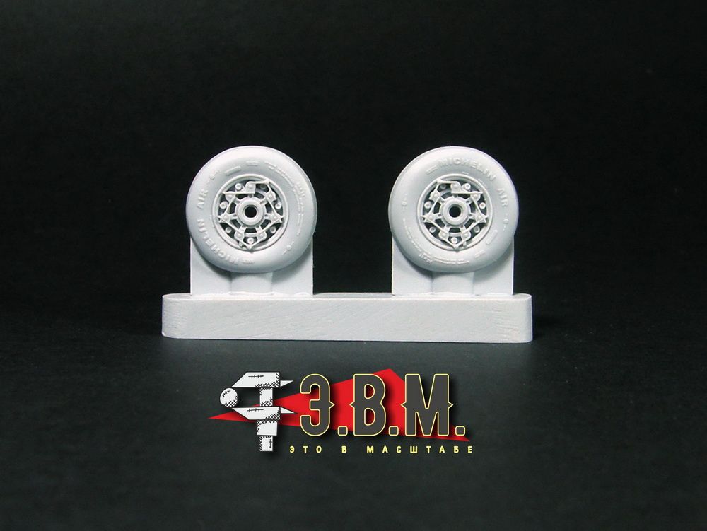 RS48036 Chassis wheels for the A-10 Thunderbolt II aircraft model (1:48) - imodeller.store