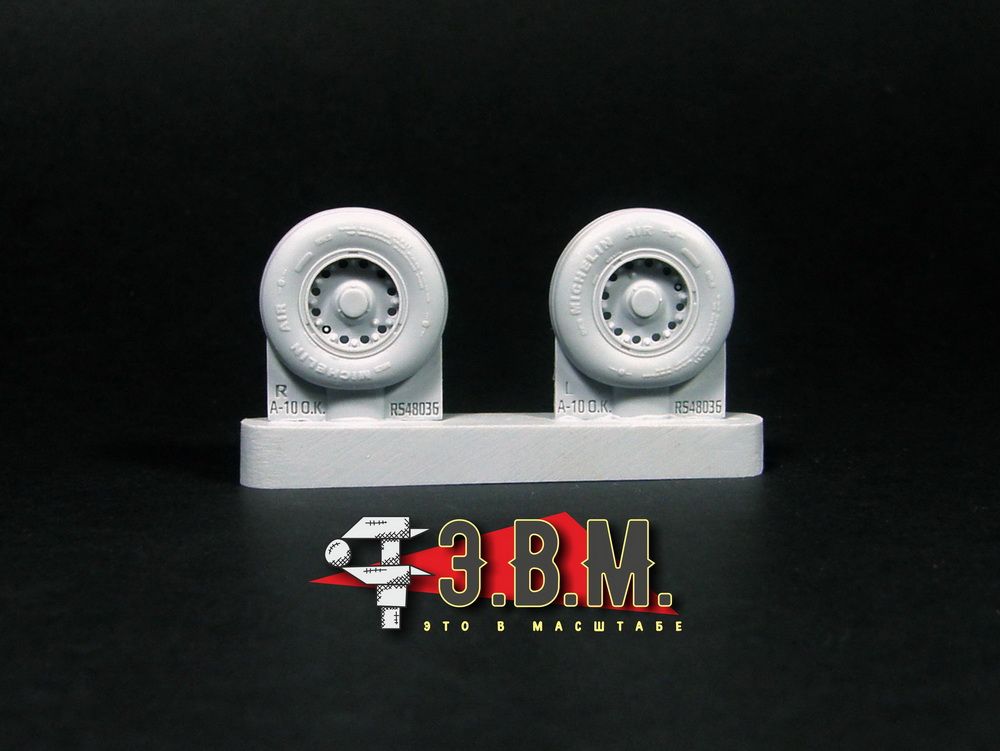 RS48036 Chassis wheels for the A-10 Thunderbolt II aircraft model (1:48) - imodeller.store