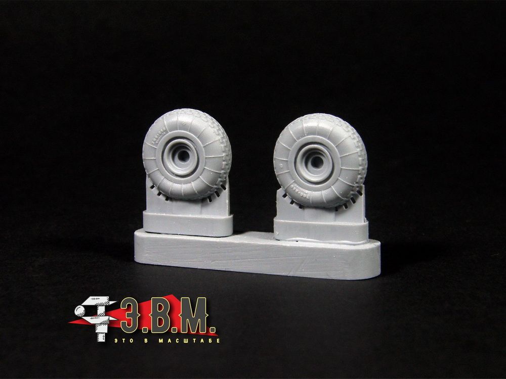 RS48037 Chassis wheels for Mi-4 helicopter model (1:48) - imodeller.store