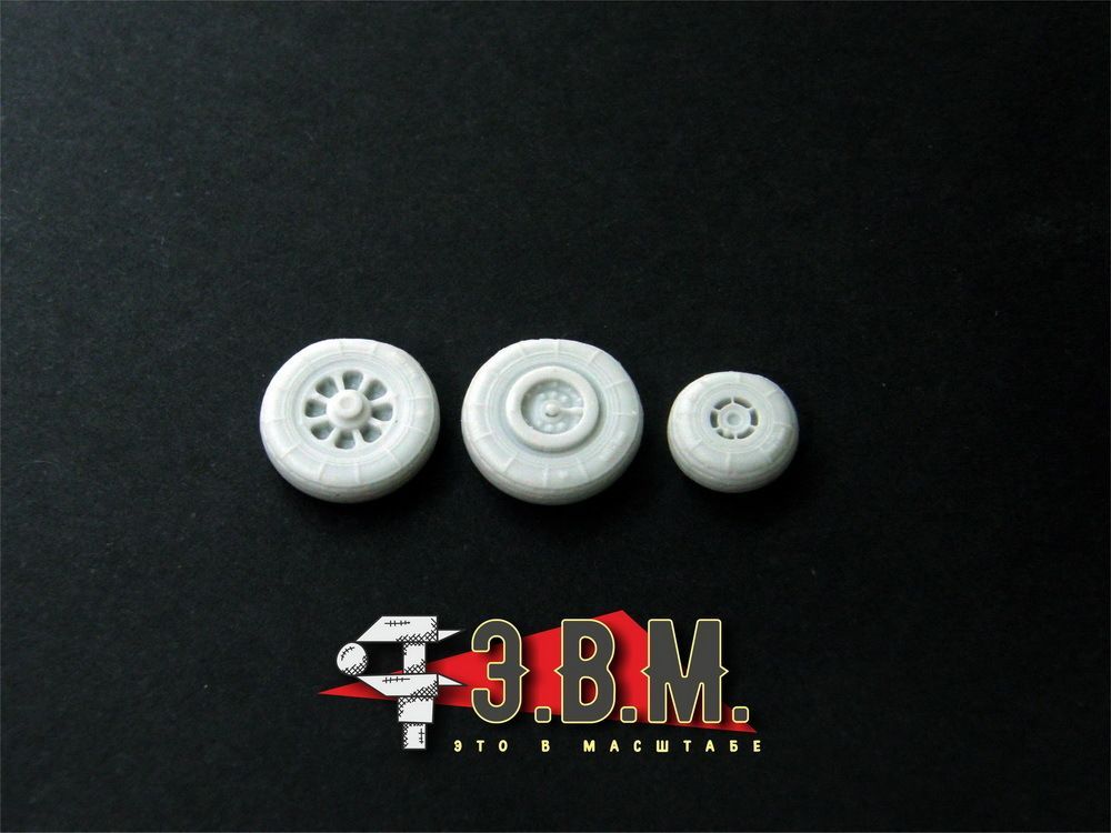 RS72003 Chassis wheels for the MiG-15 aircraft model - imodeller.store