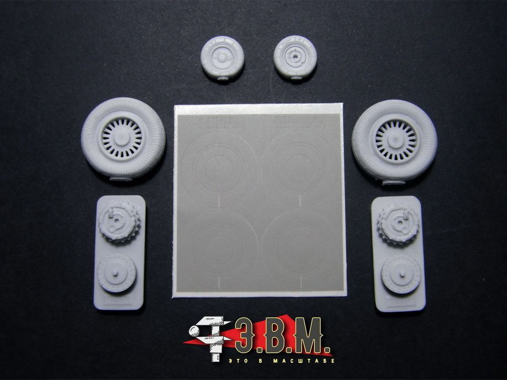 RS72005 Chassis wheels for a model of the MiG-25 aircraft (type-1) 1/72 - imodeller.store