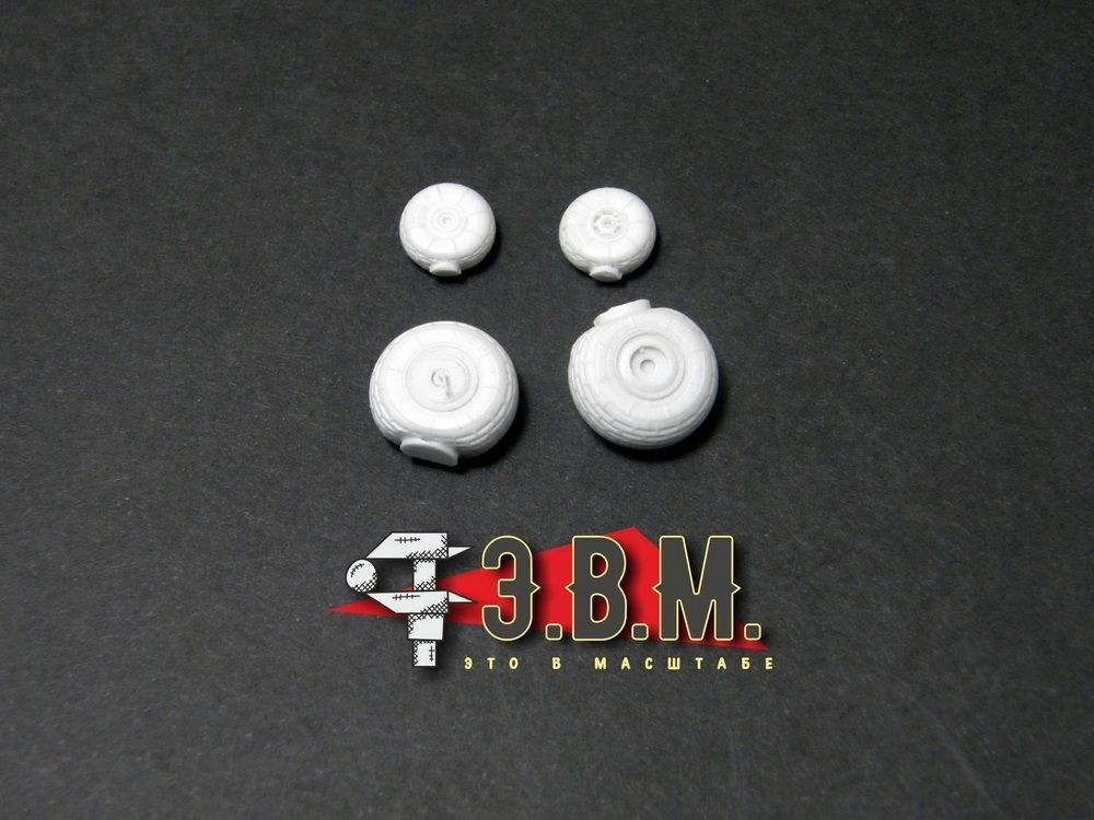 RS72007 Chassis wheels for Mi-24 helicopter model - imodeller.store