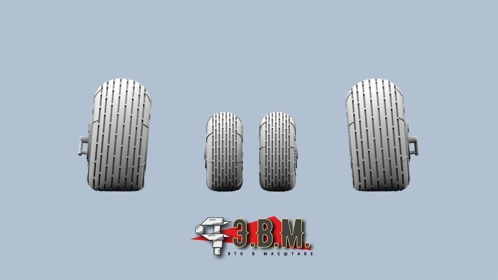 RS72007 Chassis wheels for Mi-24 helicopter model - imodeller.store