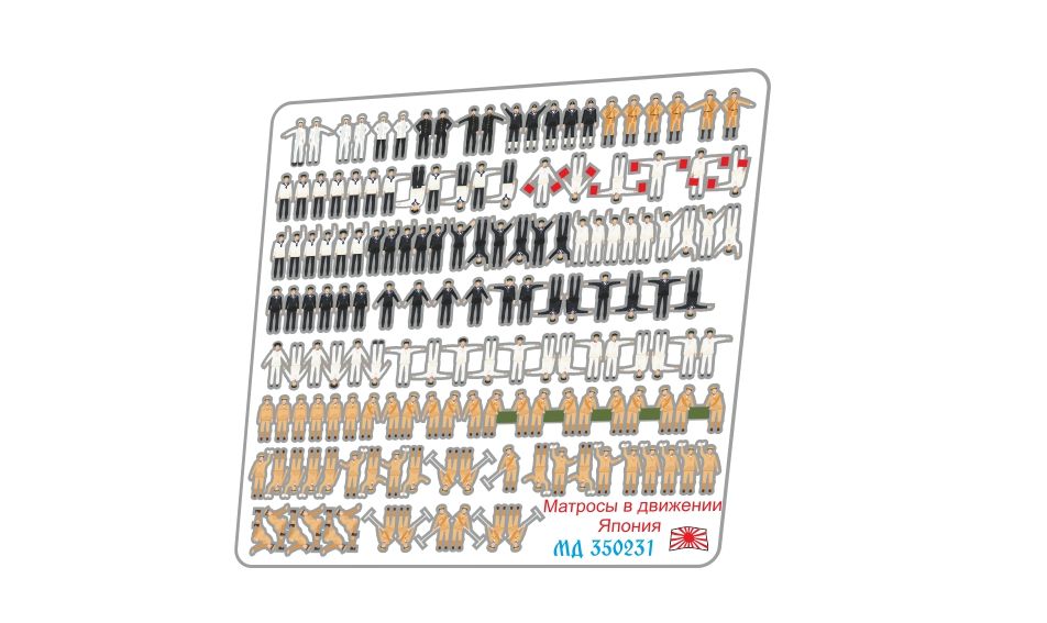 Sailors of Japan in motion - imodeller.store