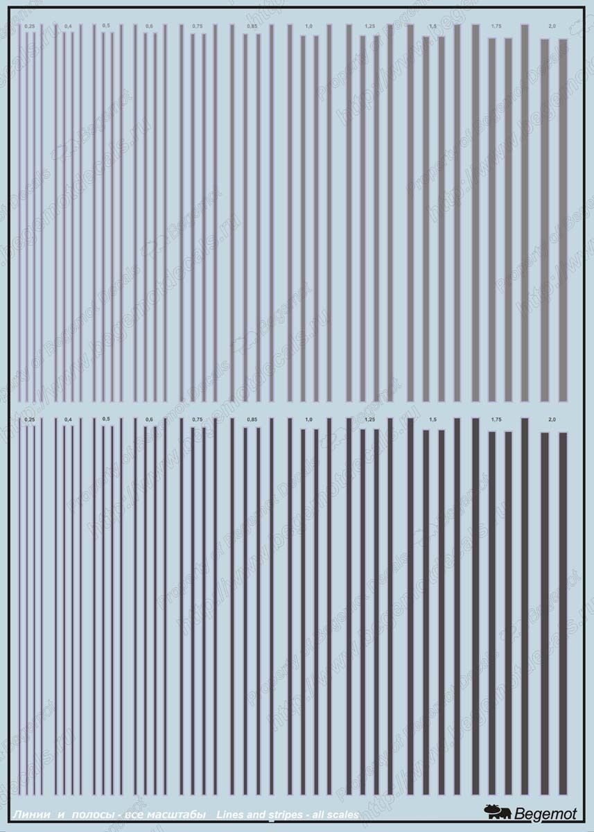 Stripes and lines (decal) - imodeller.store