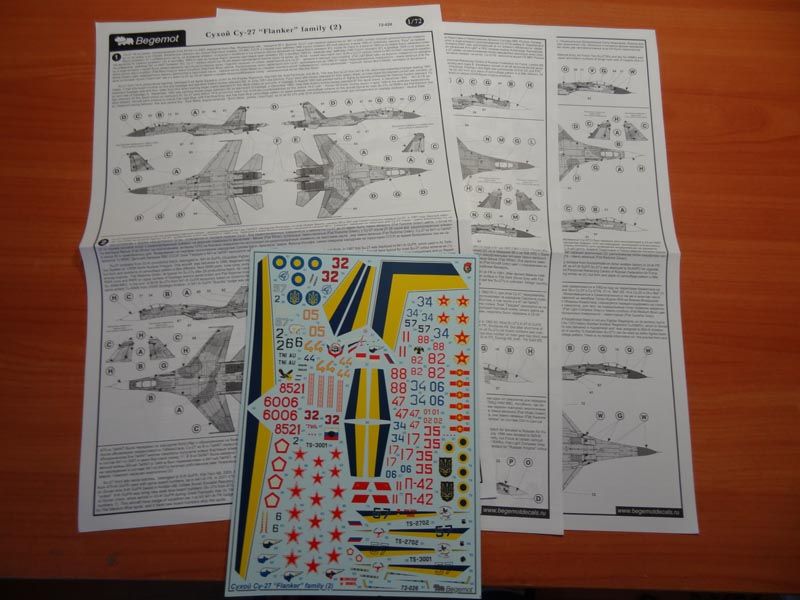 Sukhoi Su-27 (2) 1.72 (decal) - imodeller.store