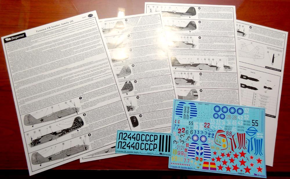 Tupolev SB (1) 1.72 (decal) - imodeller.store