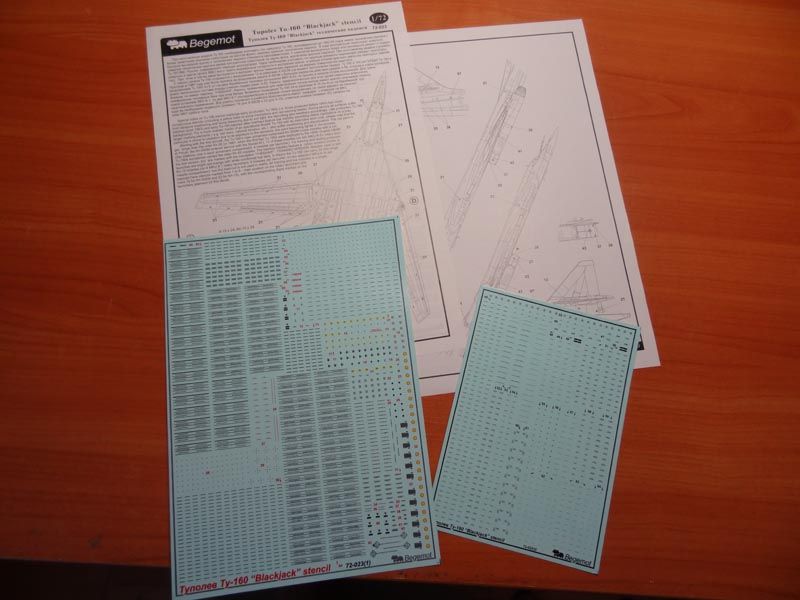 Tupolev Tu-160 Technical inscriptions 1.72 (decal) - imodeller.store