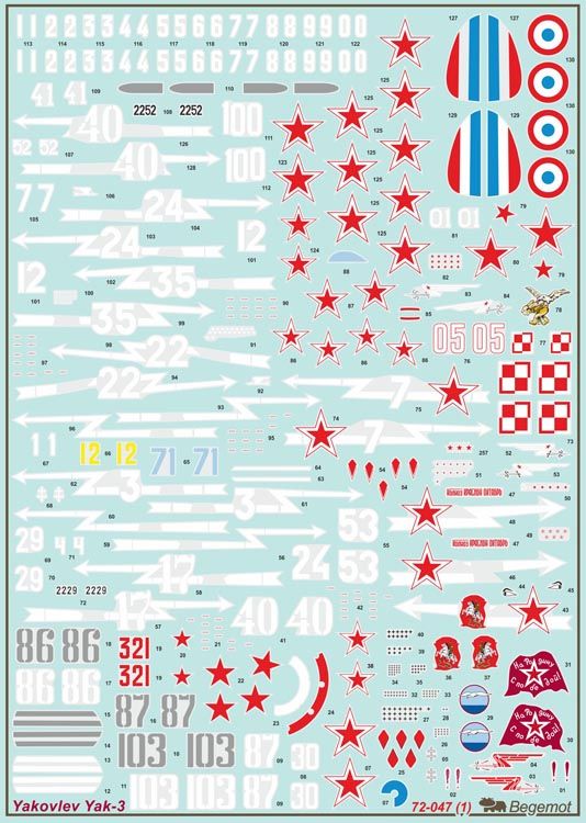 Yakovlev Yak-3 1.72 (Decal) - imodeller.store