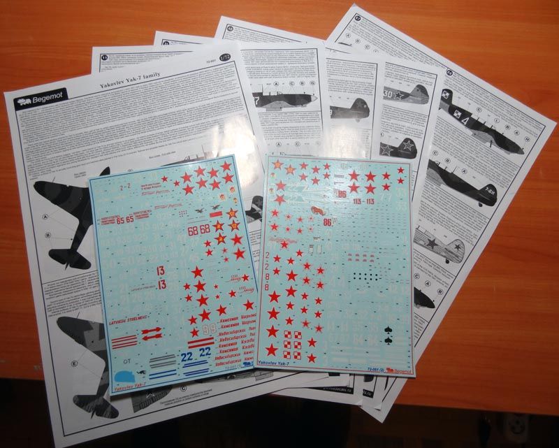Yakovlev Yak-7 1.72 (Decal) - imodeller.store
