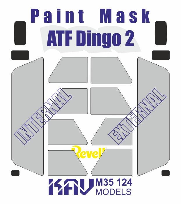 1/35 Paint Mask for ATF Dingo 2 (Revell) - imodeller.store