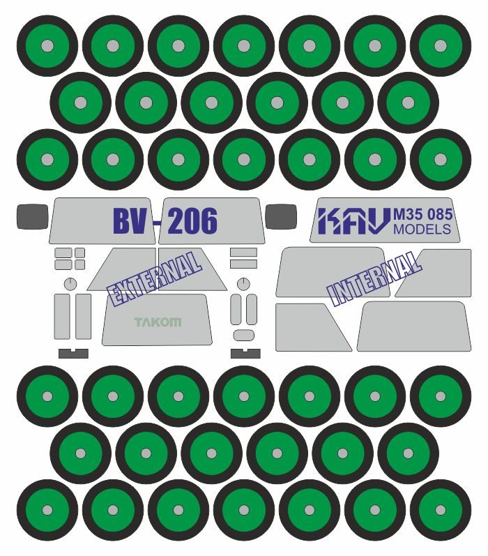1/35 Paint mask for Bandvagn BV 206S (Takom) - imodeller.store
