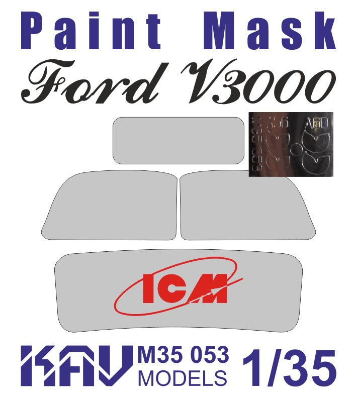 1/35 Paint Mask for Ford V3000 - S (ICM) - imodeller.store