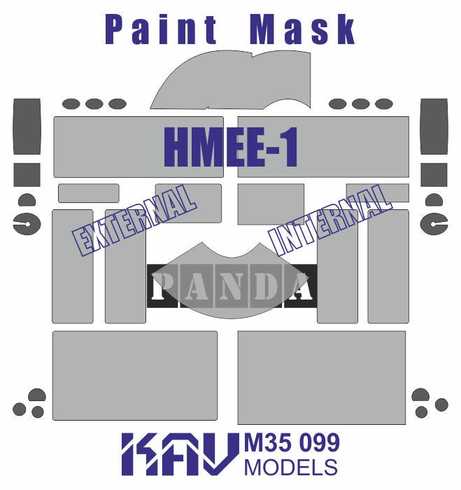 1/35 Paint mask for HMEE - 1 (Panda) - imodeller.store