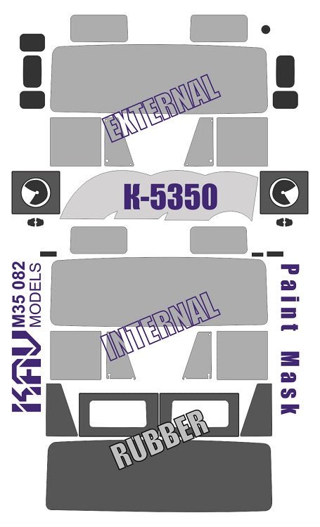 1/35 Paint Mask for K - 5350 /K - 4350 (Zvezda) - imodeller.store